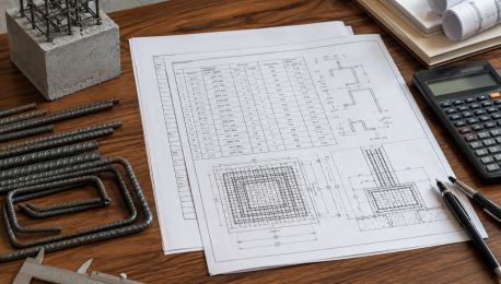 Foundation Bar Bending Schedule: From Design Data to BBS