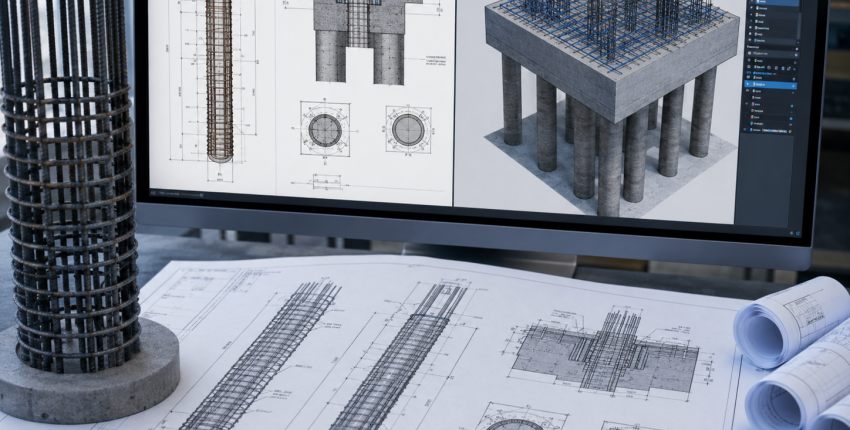 Pile Foundation Drawing Software: Coordinates, Sections & Rebar Details